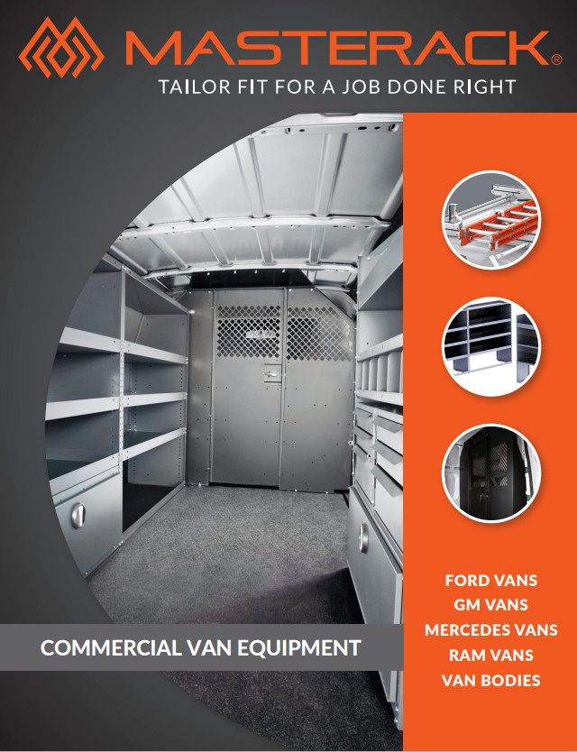 Masterack Van Equipment Special Order Guide