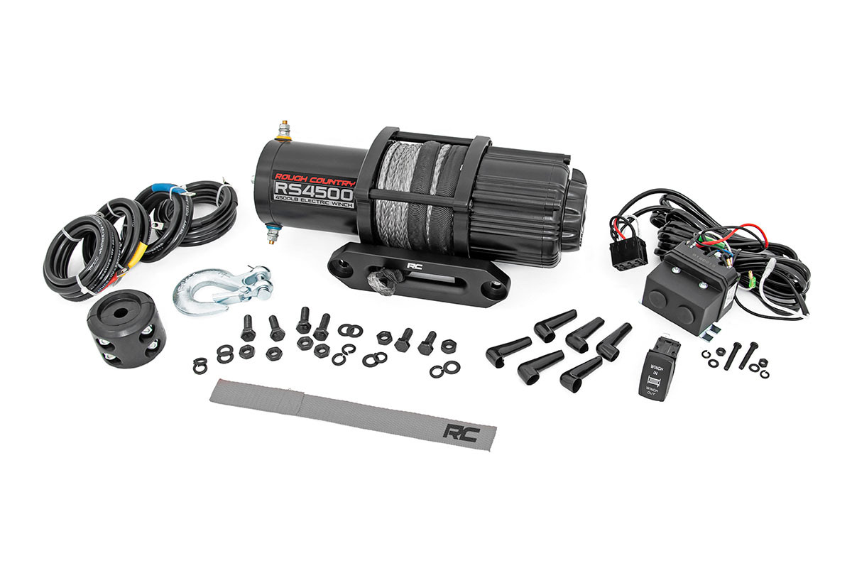 Rough Country 4500-LB Winch | UTV | Synthetic Rope