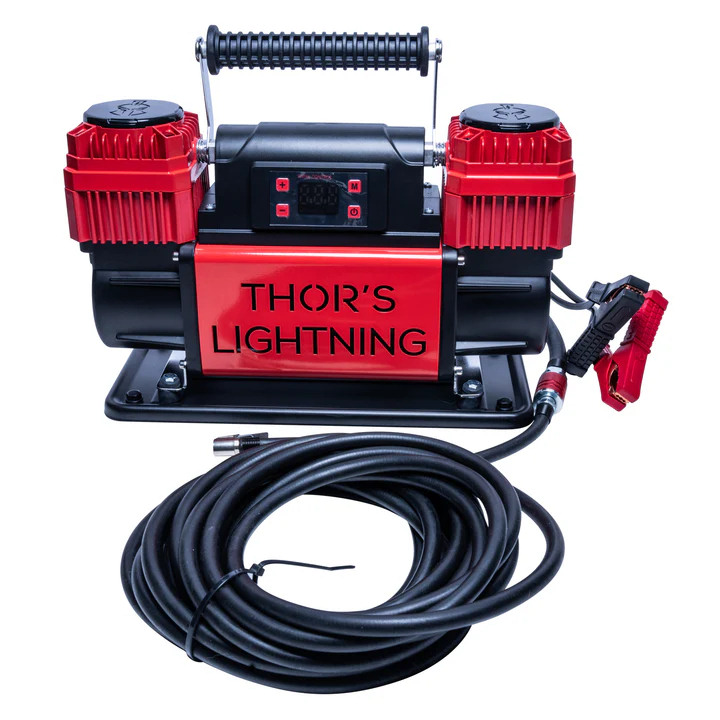 Thor's Lightning Bolt TotalControl Portable 12v True Dual Air Compressor