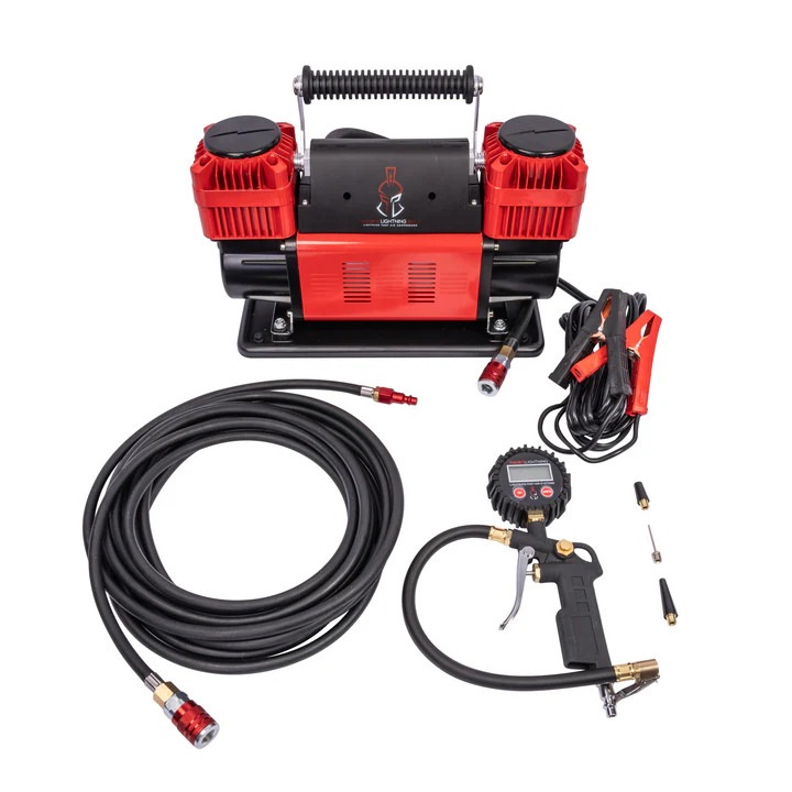 Thor's Lightning Bolt Portable 12v True Dual Air Compressor